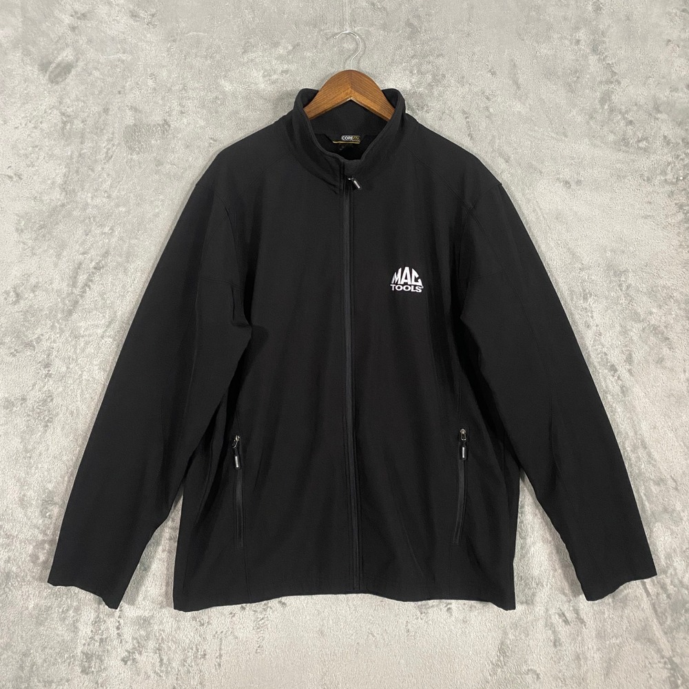 Core 365 Jacket Mens XL Black Mac Tools Softshell Full Zip Fleece Lined Logo